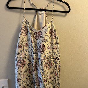 Madewell silk cami summer dress with floral print size 0